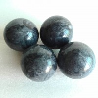 Black natural stone marble ball sphere