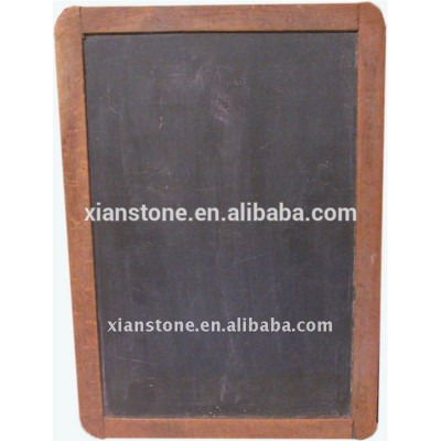 Small black slate chalk writing memo board